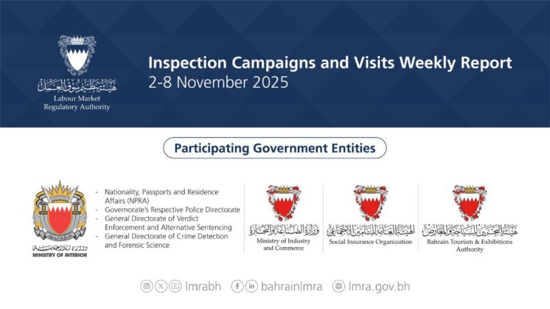 Bahrain LMRA intensifies nationwide labor compliance inspections to protect market stability