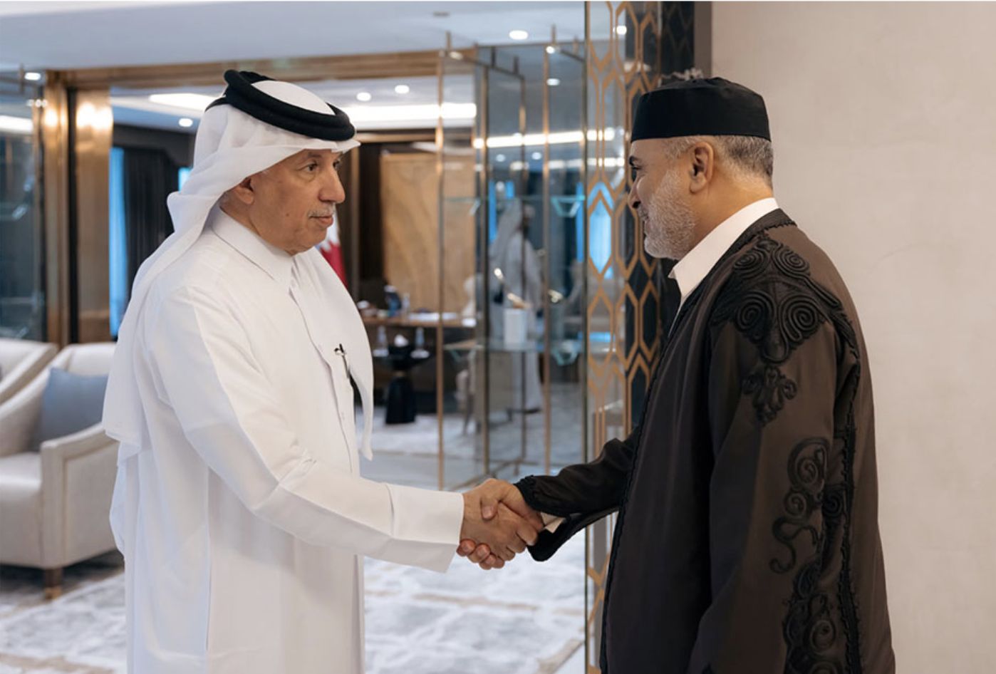 Qatar’s Minister of State for Foreign Affairs bids farewell to Libyan Ambassador